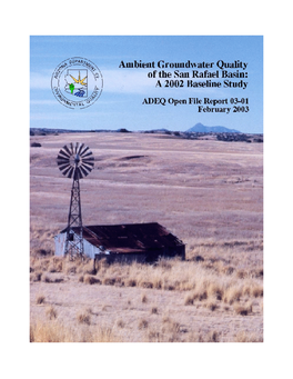 Ambient Groundwater Quality of the San Rafael Basin: a 2002 Baseline Study