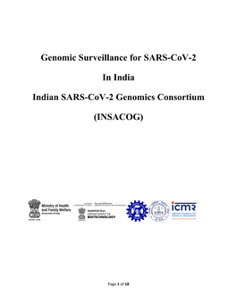 Indian SARS-Cov-2 Genomics Consortium (INSACOG)