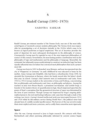 6 Rudolf Carnap (1891–1970)