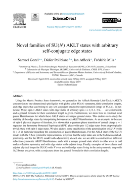AKLT States with Arbitrary Self-Conjugate Edge States