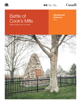 Battle of Cook's Mills National Historic Site