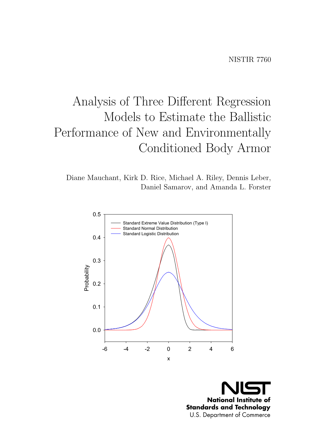 Analysis of Three Different Regression Models to Estimate the Ballistic