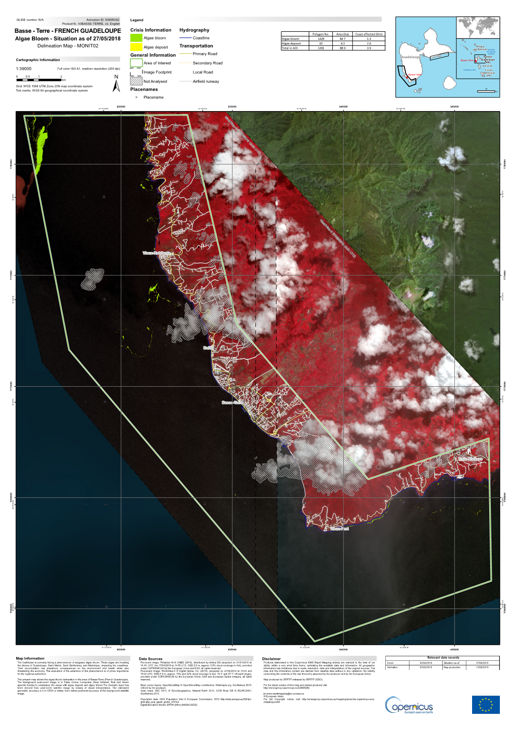 BASSE-TERRE, V2, English Crisis Information Hydrography Basse - Terre - FRENCH GUADELOUPE Polygon No