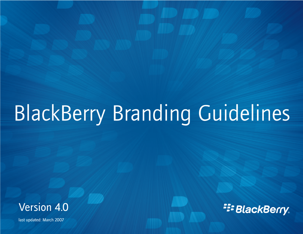 Blackberry Branding Guidelines