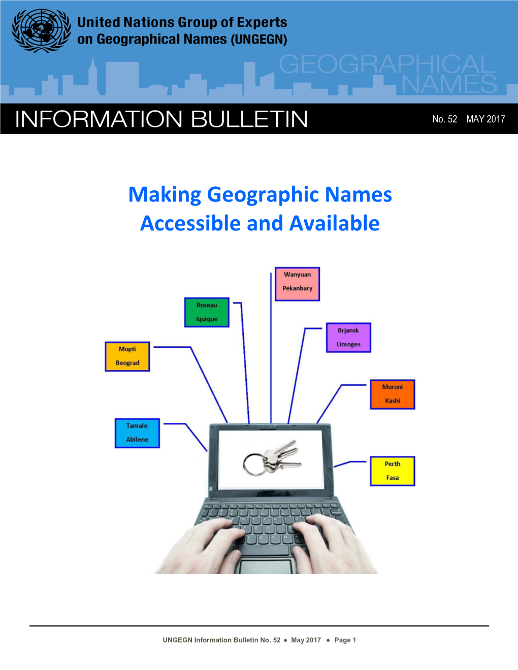 Making Geographic Names Accessible and Available