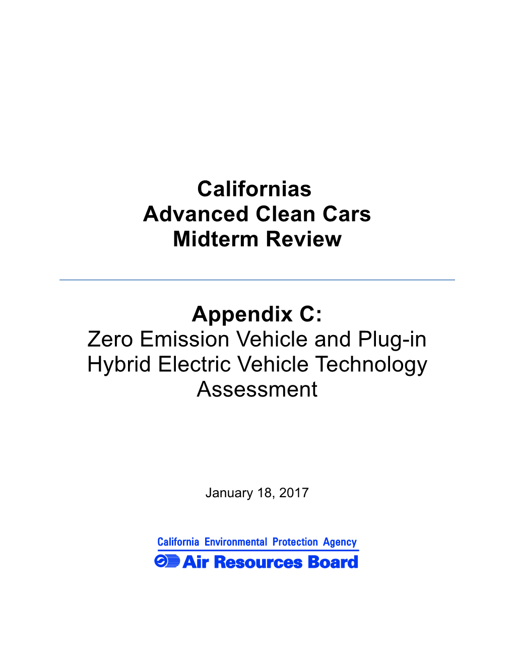 Attachment C ZEV and PHEV Technology Assessment