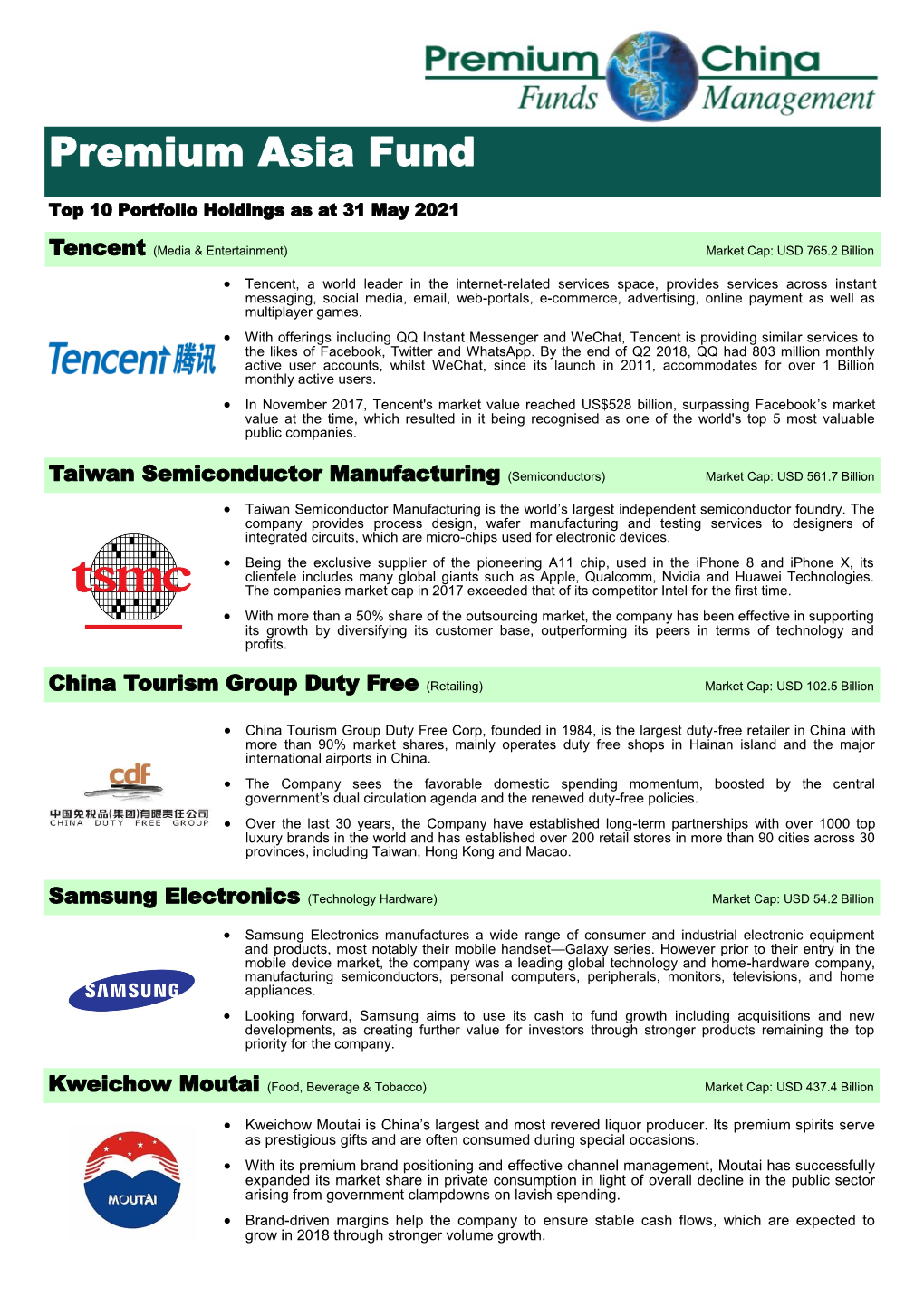 PAF Top 10 Information Sheet – May 2021