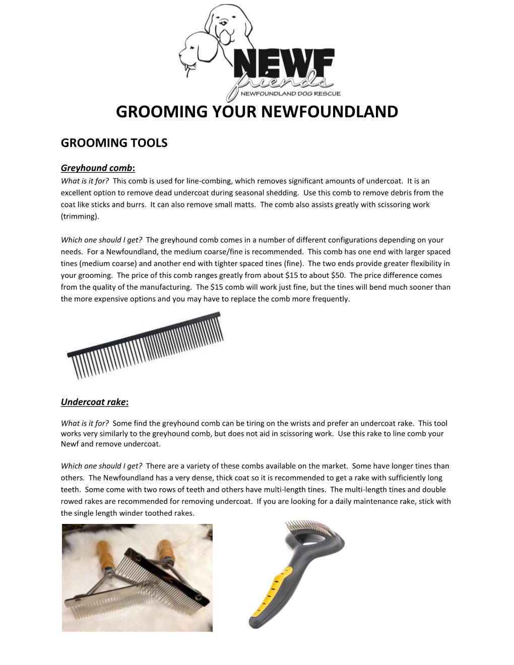 Grooming Your Newfoundland