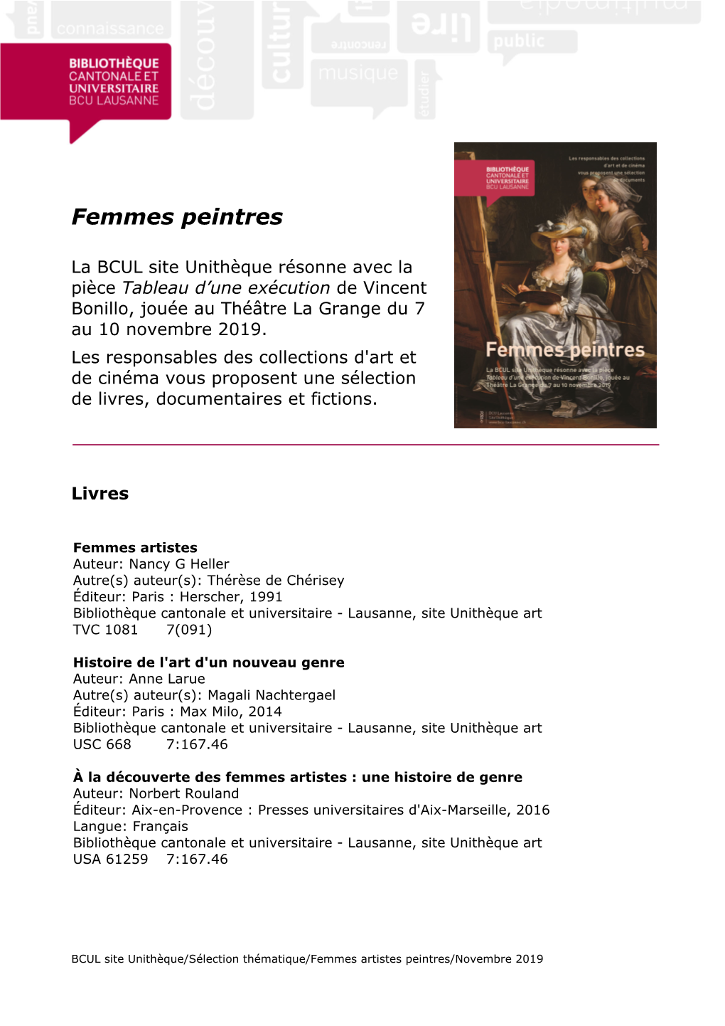 Femmes Peintres