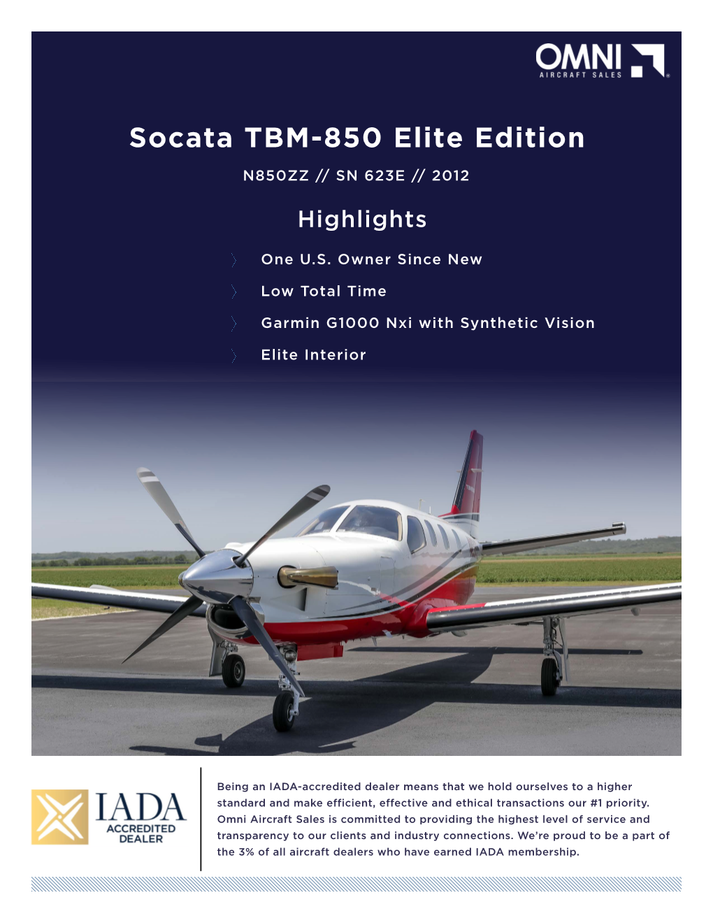 Socata TBM-850 Elite Edition