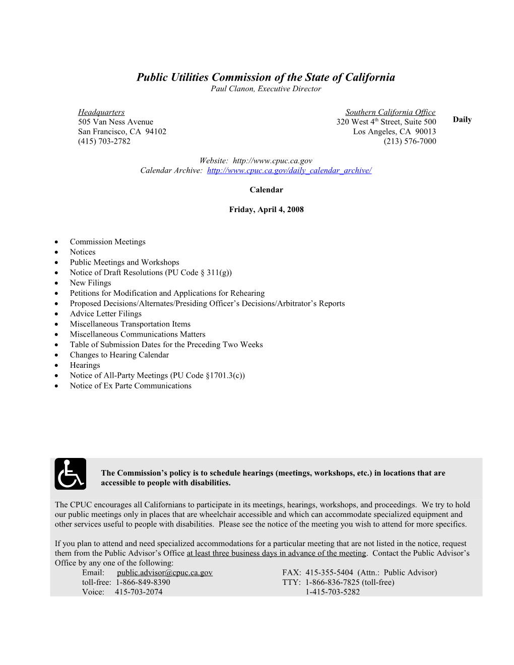 Public Utilities Commission of the State of California s50