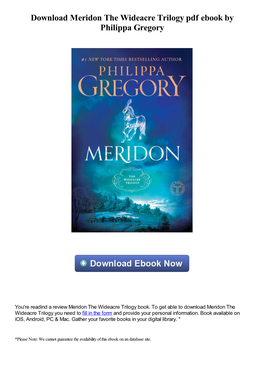 Download Meridon the Wideacre Trilogy Pdf Ebook by Philippa Gregory