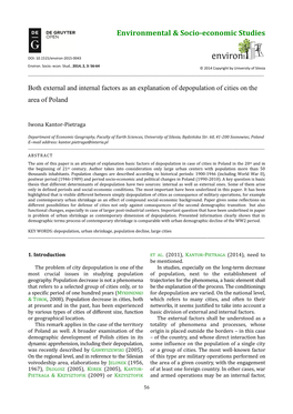 Environmental & Socio-Economic Studies