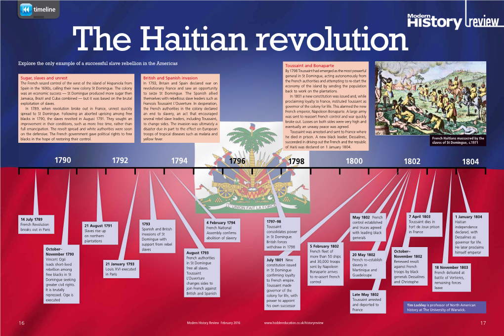 Timeline the Haitian Revolution DocsLib