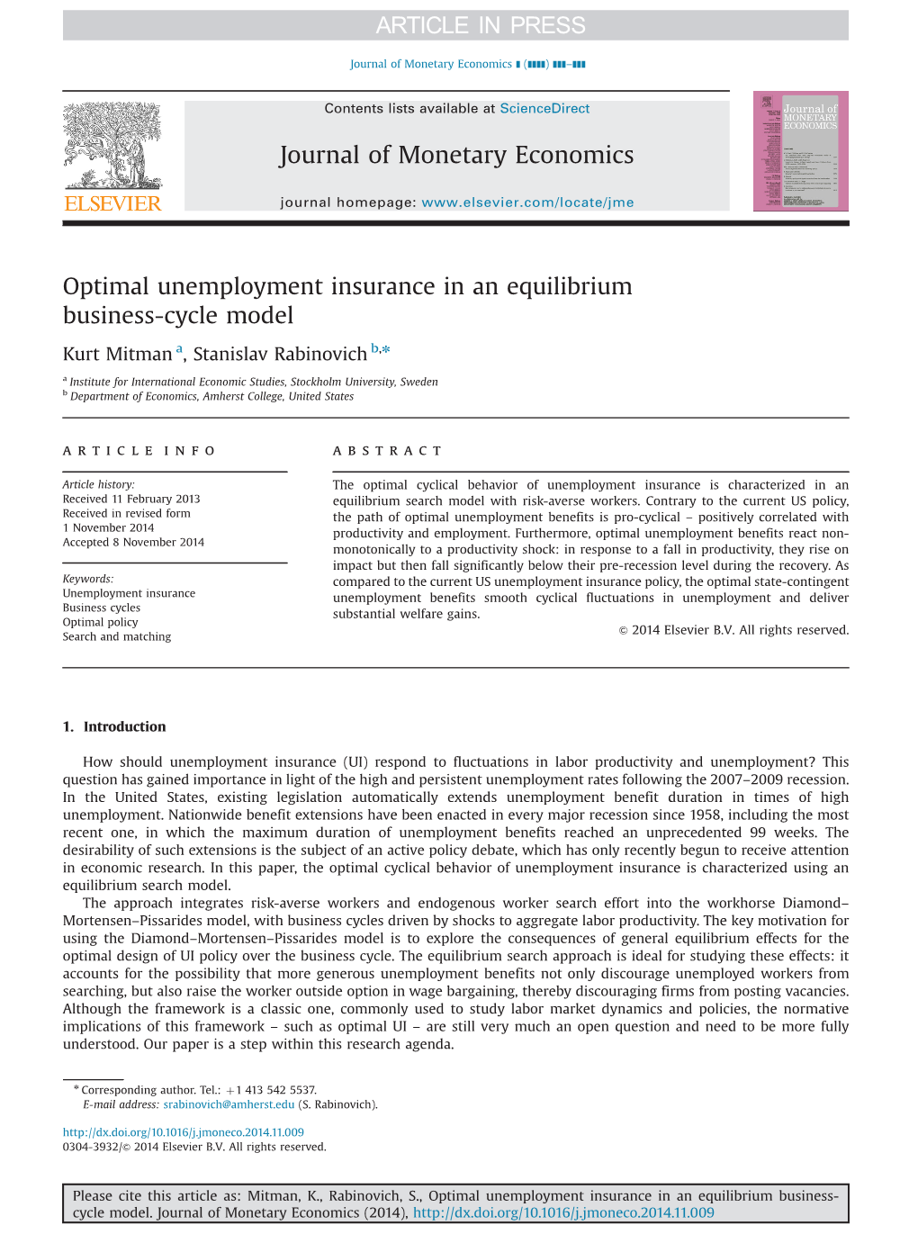 Optimal Unemployment Insurance in an Equilibrium Business-Cycle Model