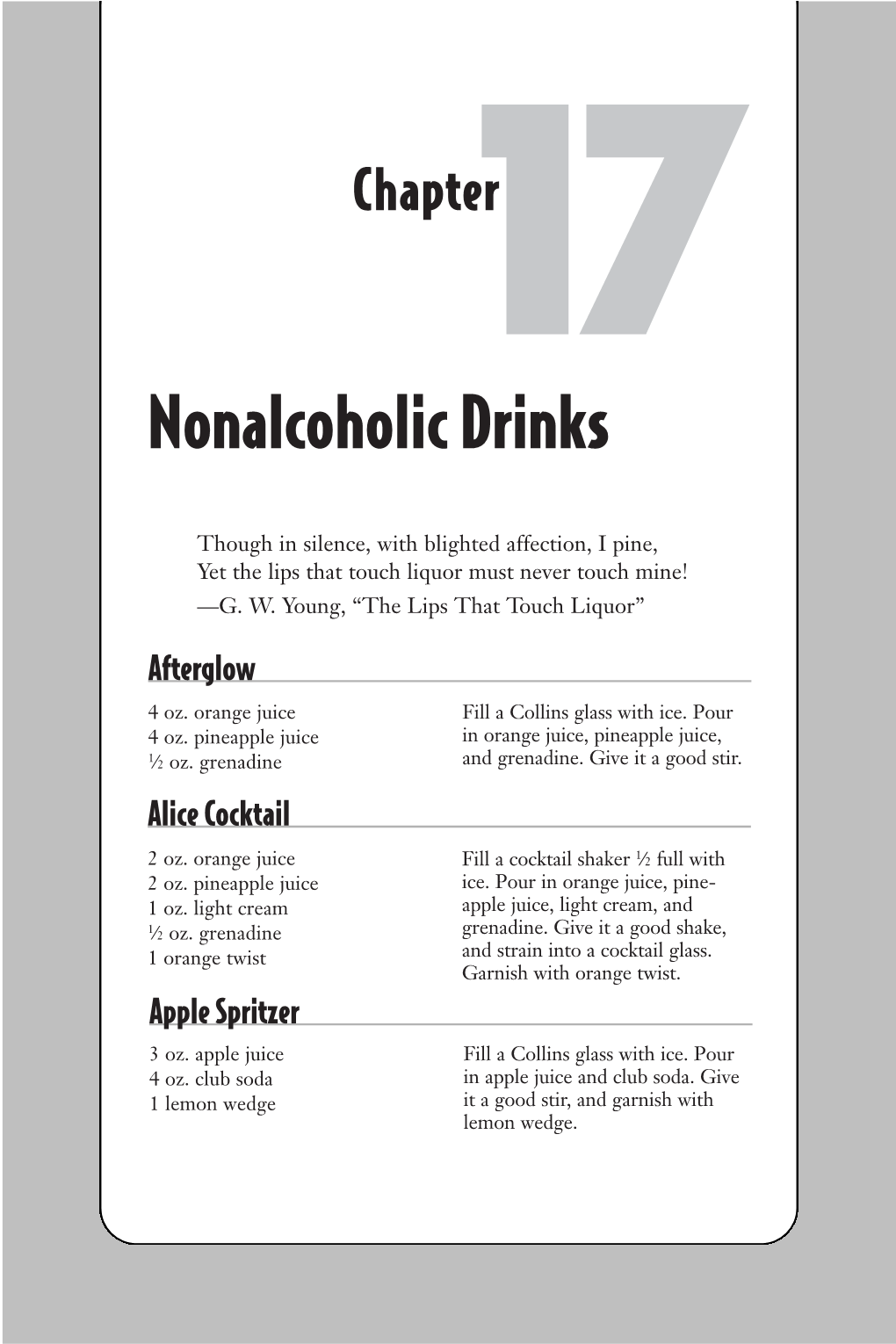 Nonalcoholic Drinks