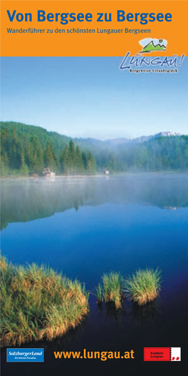 Von Bergsee Zu Bergsee Wanderführerwanderführer Zu Den Schönsten Llungauerungauer Berbergseengseen