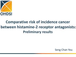 Comparative Risk of Incidence Cancer Between Histamine-2 Receptor Antagonists: Preliminary Results