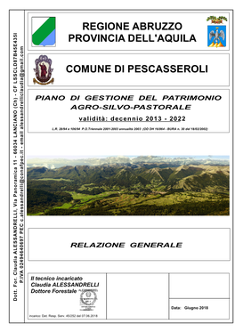 Regione Abruzzo Provincia Dell