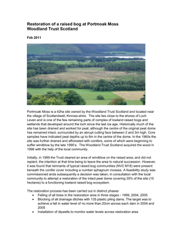 Portmoak Moss Woodland Trust Scotland