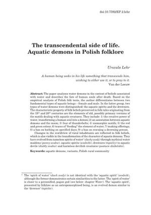 The Transcendental Side of Life. Aquatic Demons in Polish Folklore