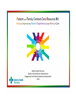 Patient and Family Centred Care Resource Kit