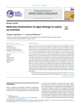 Molecular Mechanisms of Organ Damage in Sepsis