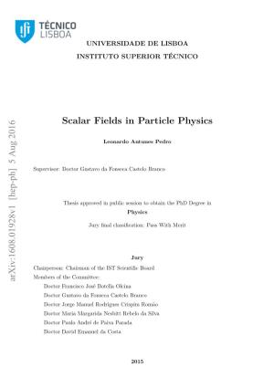 Scalar Fields in Particle Physics