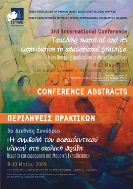 3Rd International Conference Teaching Material And