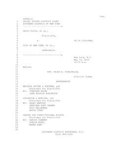 Court Transcript from 5/15/13