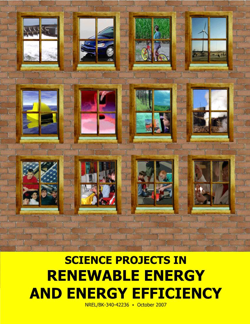 Science Projects in Renewable Energy and Energy Efficiency
