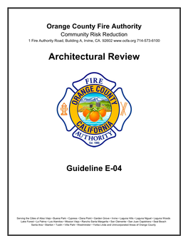 OCFA Guide-E04-Architectural Review.Pdf