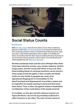 Social Status Counts | Norient.Com 27 Sep 2021 10:18:32