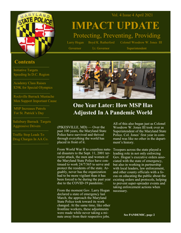 MD State Police IMPACT Update April 2021