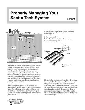 Properly Managing Your Septic Tank System