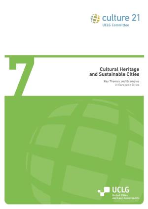7 Cultural Heritage and Sustainable Cities