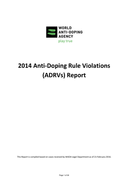 2014 Adrvs Report