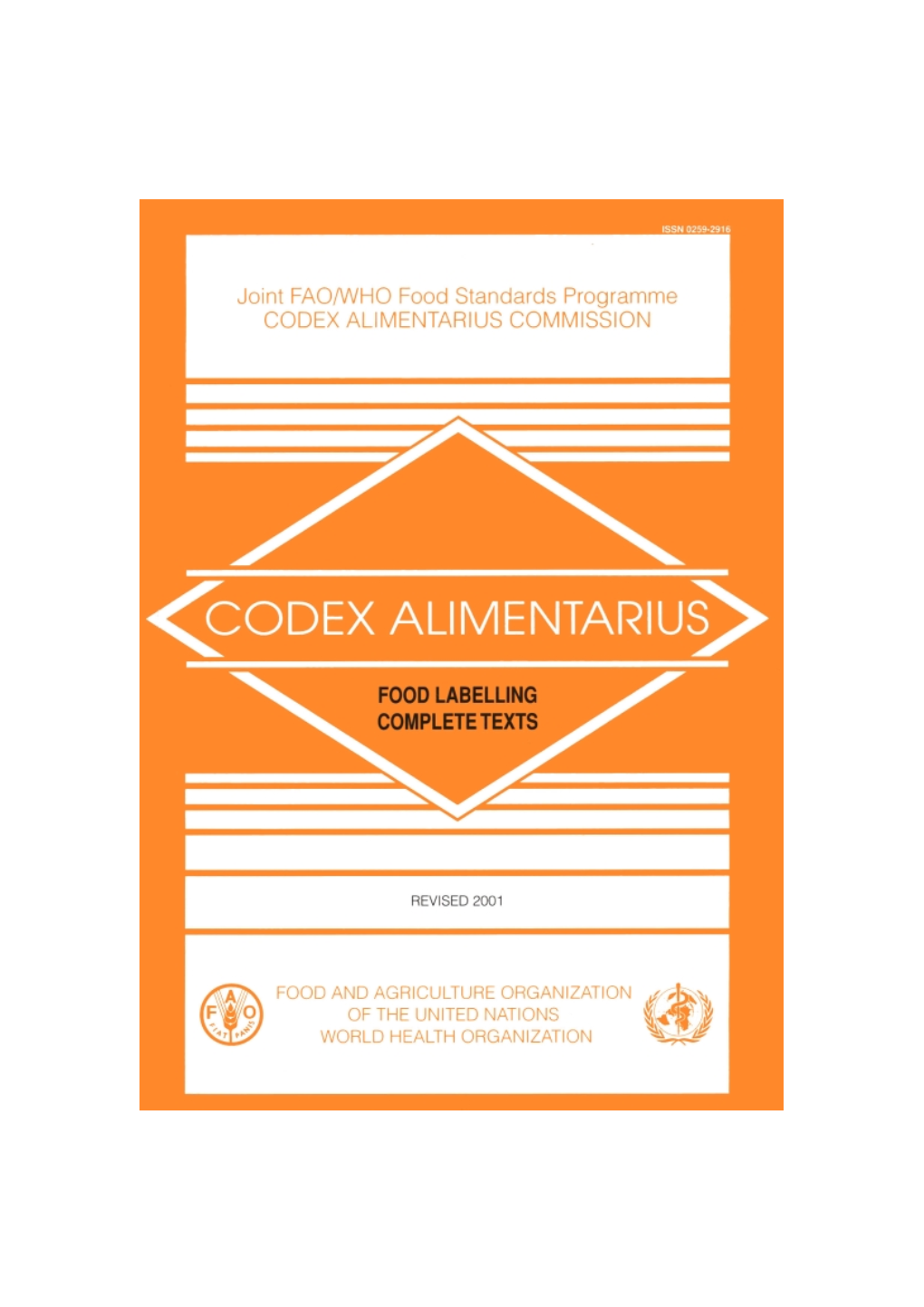 Complete Texts Codex Alimentarius