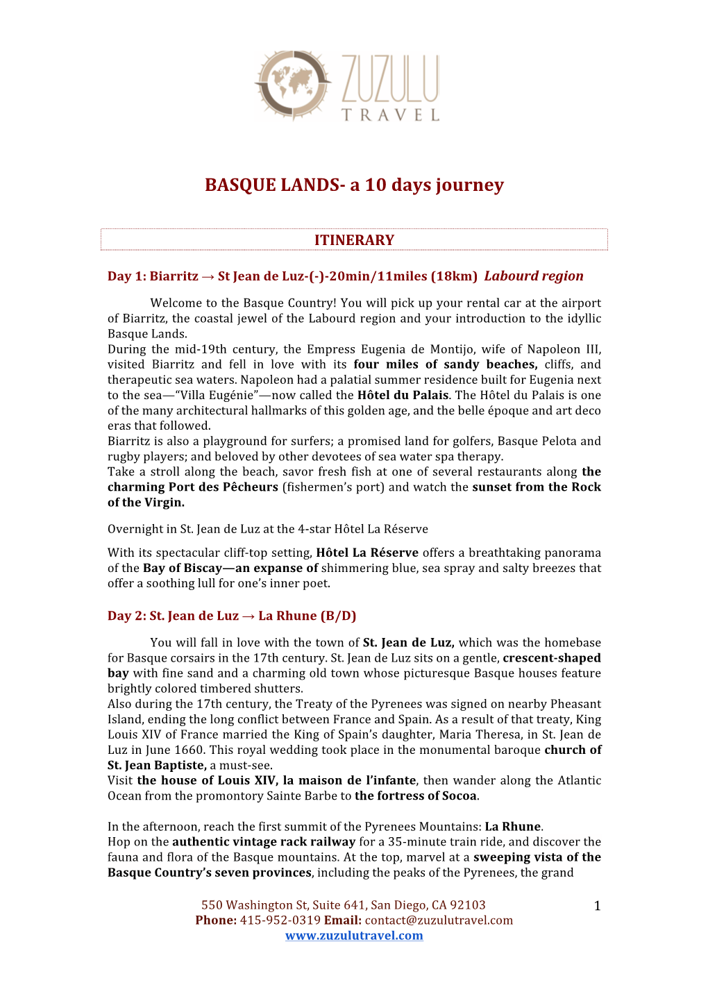 BASQUE LANDS- a 10 Days Journey