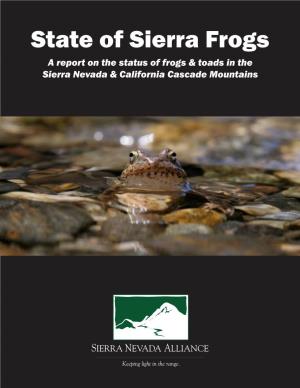 State of Sierra Frogs