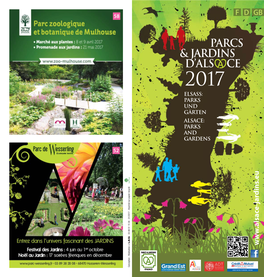 Brochure Parcs & Jardins D'alsace 2017.Pdf