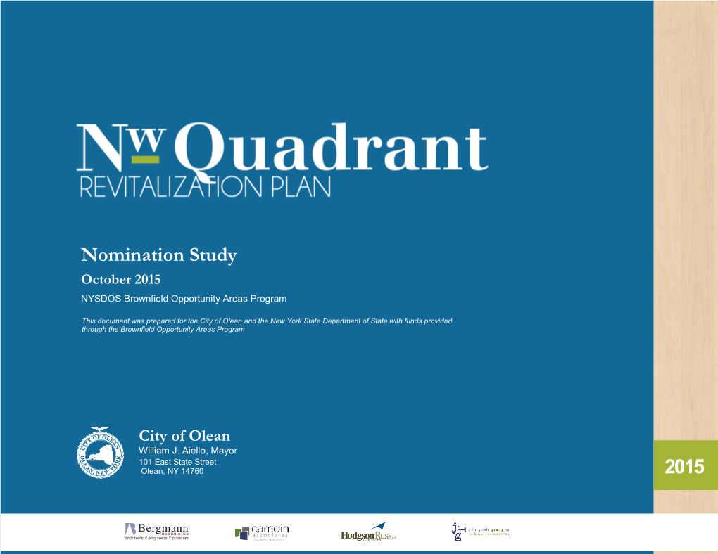 Northwest Quadrant Revitalization Plan