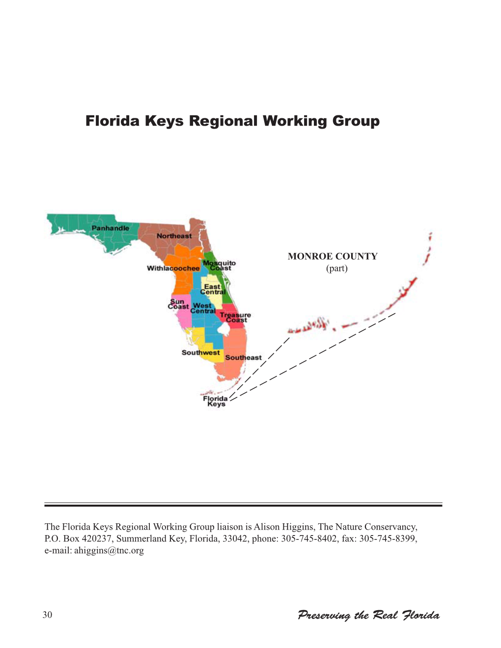 Florida Keys Regional Working Group