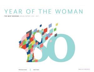 Year of the Woman the Mint Museum Annual Report 2016 – 2017