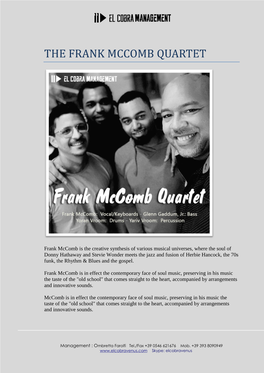 The Frank Mccomb Quartet