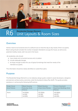R6 Unit Layouts & Room Sizes