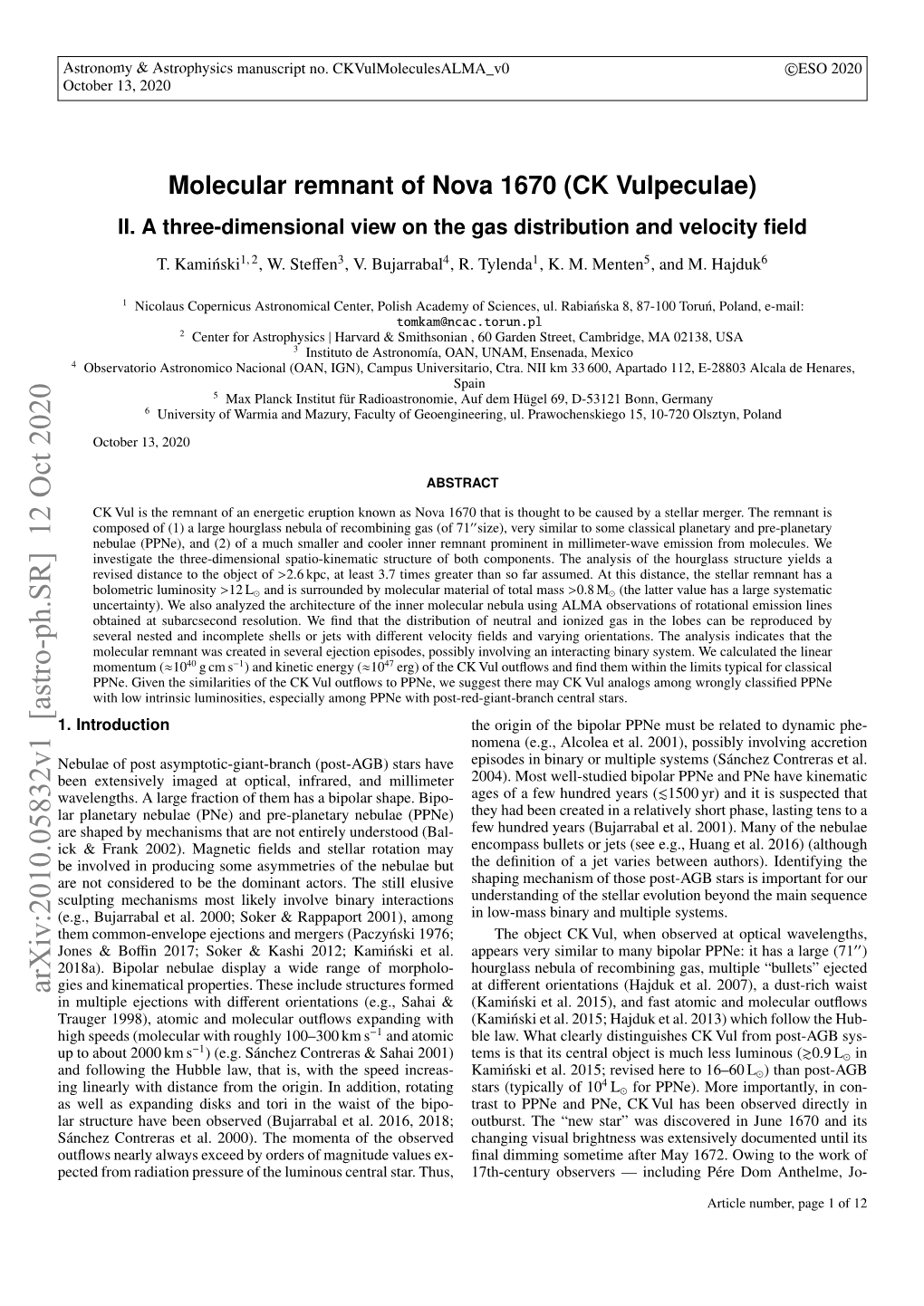 Molecular Remnant of Nova 1670 (CK Vulpeculae). II. a Three-Dimensional