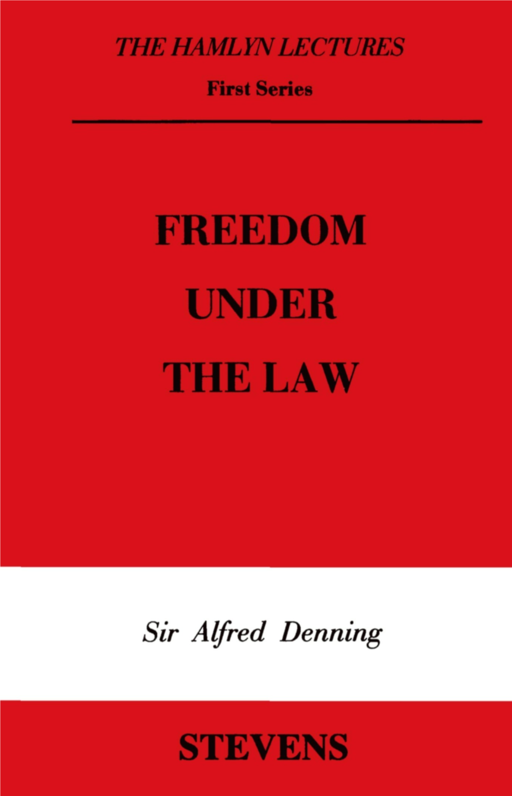 Freedom Under the Law