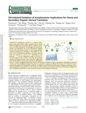 OH-Initiated Oxidation of Acetylacetone: Implications For