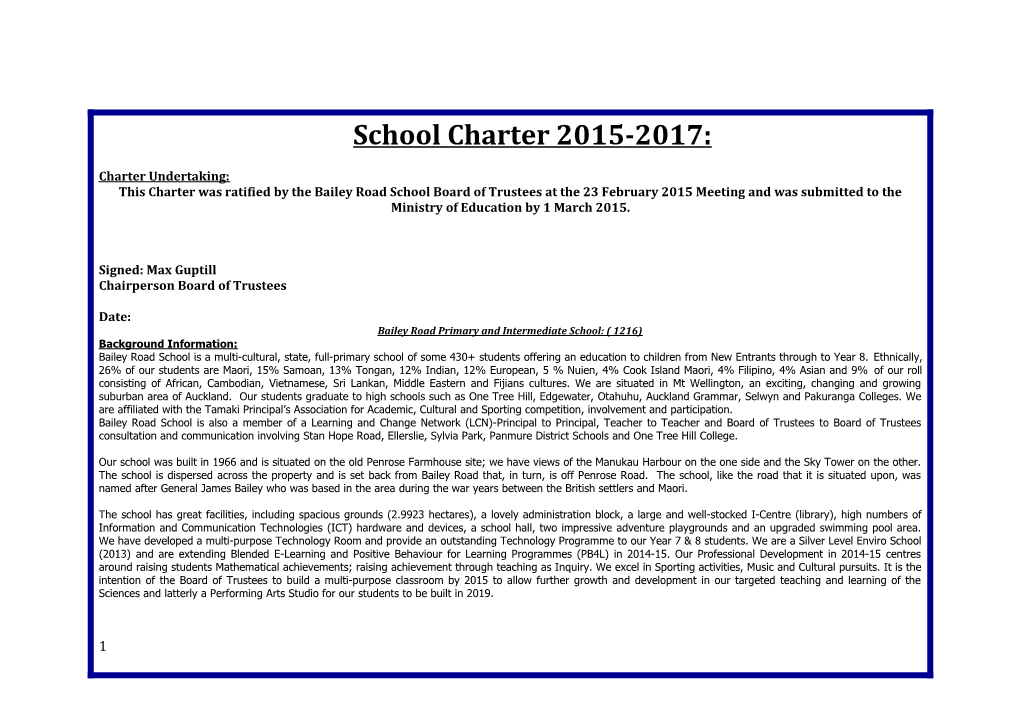 School Charter 2015-2017